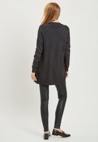VILA VIRIL OPEN  - Chaqueta de punto - dark grey melange