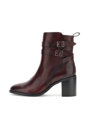 Stivaletti texani / biker - burgundy