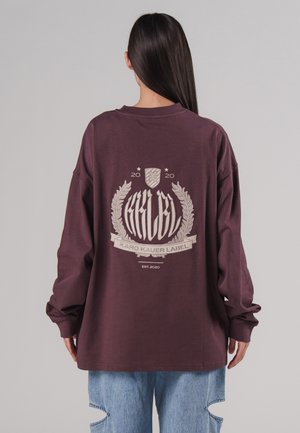 Karo Kauer Label, 3302370525 LONGSLEEVE PLUM - Long sleeved top - plum