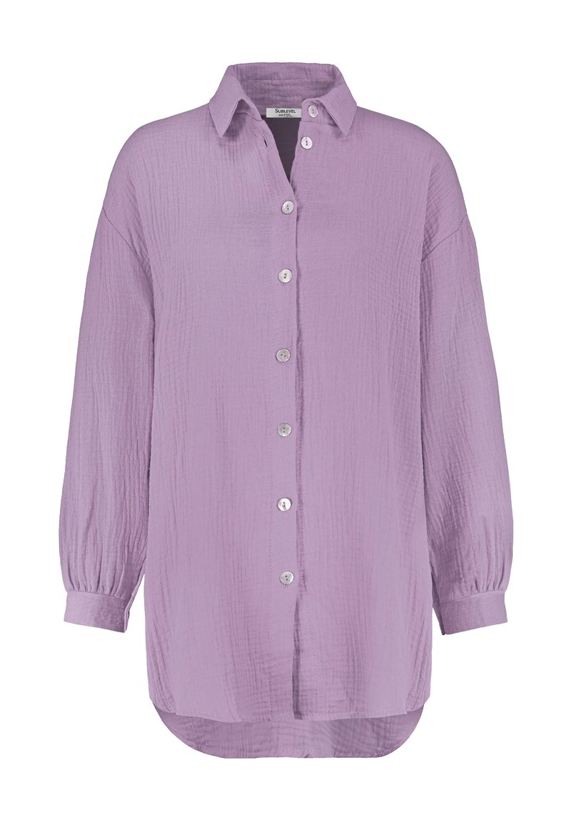 Sublevel LEGERE LOOK MIT KNOPFLEISTE - Button-down blouse - lila