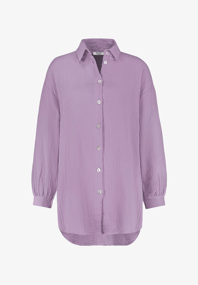Sublevel LEGERE LOOK MIT KNOPFLEISTE - Button-down blouse - lila