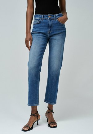 Salsa Jeans CROPPED  - Vaqueros tapered - blau