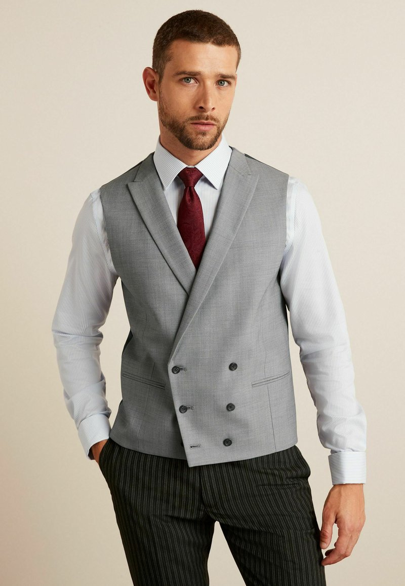 Next DOUBLE BREASTED WOOL BLEND MORNING SUIT WAISTCOAT Veste sans