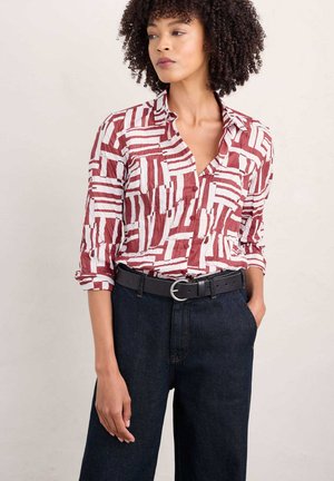 Seasalt Cornwall LARISSA - Button-down blouse - red dune fence umber