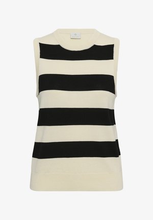 Kaffe, KALIZZA STRIPED SLIPOVER - Top - turtledove black boldstripe