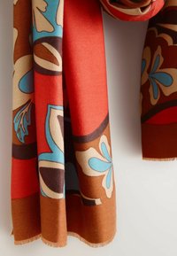 Halsduk - orange paisley print