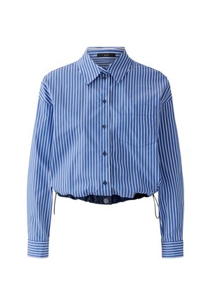 Oui, HEMDBLUSE - Overhemdblouse - blue white