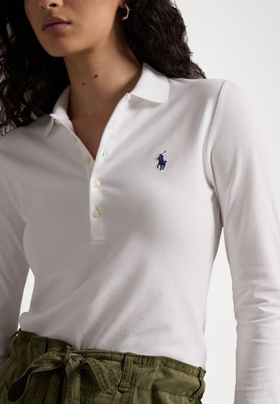 Polo Ralph Lauren JULIE LONG SLEEVE - Pólóing - white