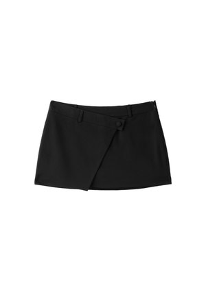 Stradivarius, CROSSOVER MINI SKORT - Jupe trapèze - black