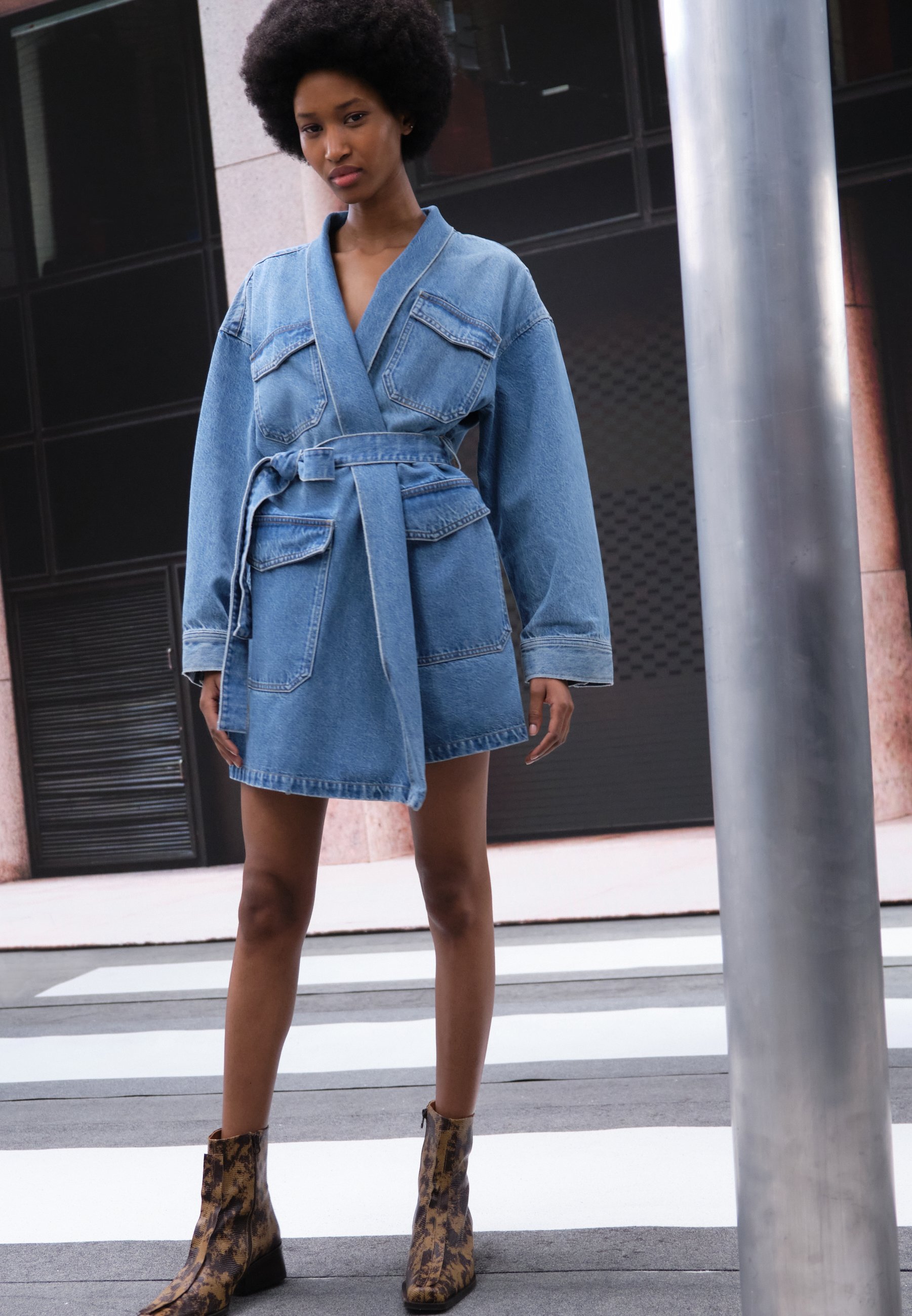 denim kimono