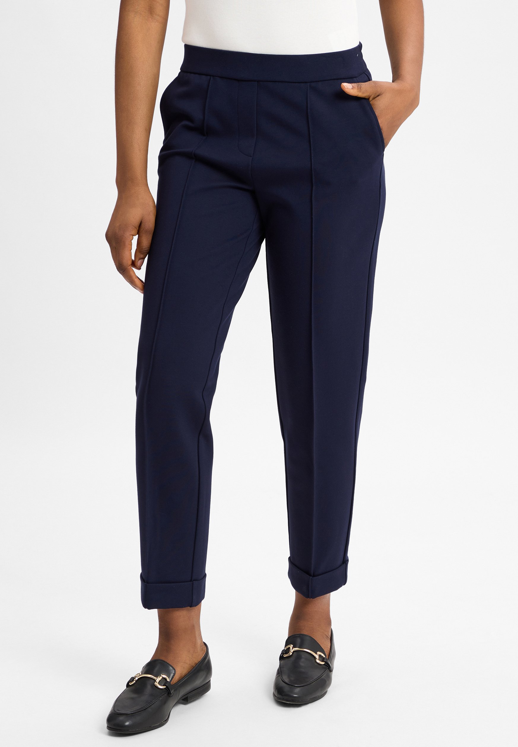 Olsen LISA Trousers marine/blue Zalando