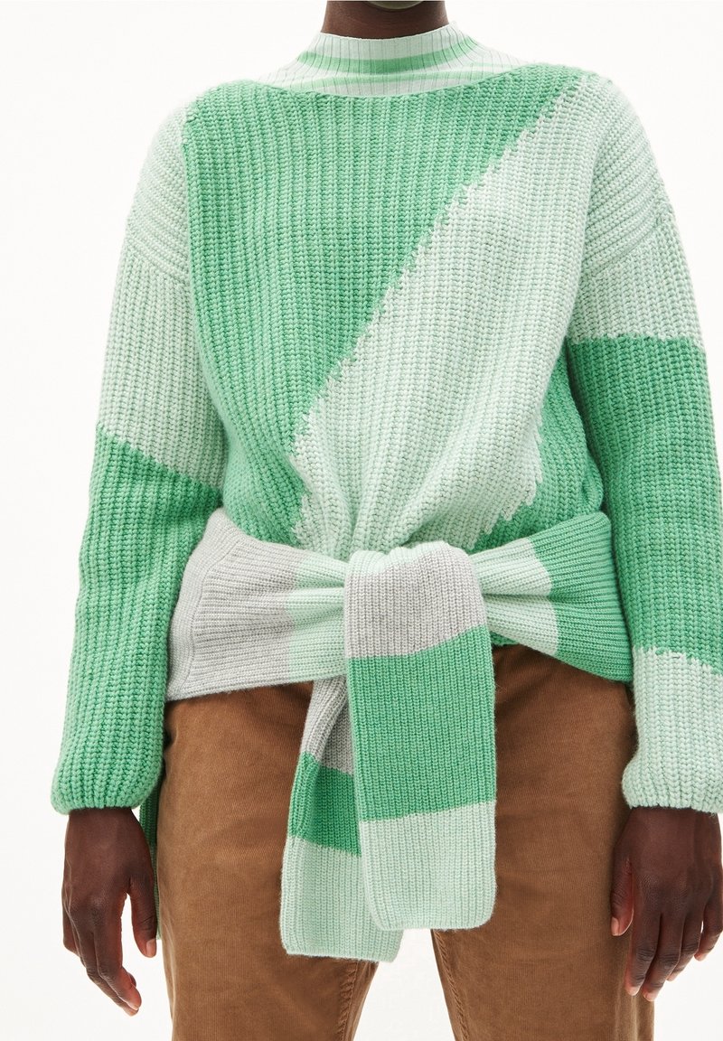 ARMEDANGELS Jumper - mottled light green