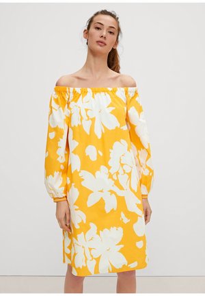 Sukienka letnia - yellow floral prin