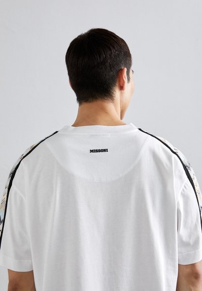 Missoni SHORT SLEEVE  - Μπλουζάκι με στάμπα - white base/multi beige tones