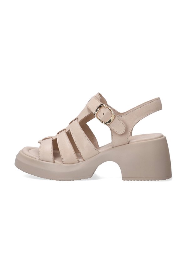 Plateausandalette - beige