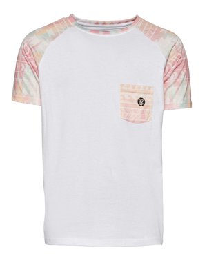 Just Rhyse POCOSOL RAGLAN  - T-Shirt print - white pink