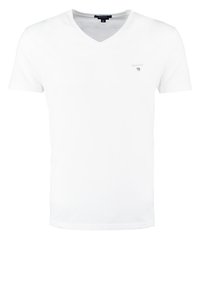 GANT THE ORIGINAL V-NECK - T-shirt - bas - black/svart