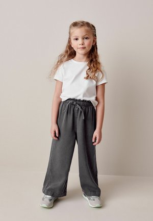 WIDE LEG - Flared jeans - charcoal grey