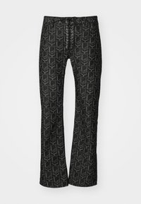 MONOGRAM UNISEX - Sirgete säärtega teksad - black