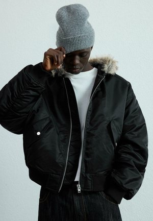 TECHNICAL WITH COLLAR - Ľahká bunda - black