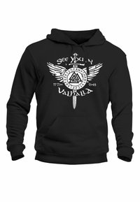 Canottiera Uomo Neverless 'See You In Valhalla' – Spada Di Odin E Rune, Slim Fit In Cotone, Nero (Taglia M)