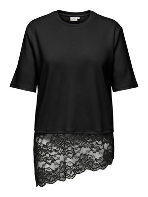 ONLY Carmakoma, ASYMMETRICAL TOP CARLISE ASYMMETRICAL TOP - Tričko s potlačou - black