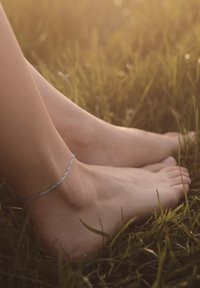 modabilé SINGAPORE Fußschmuck Singapurkette - Fußkettchen - schwarzfarben