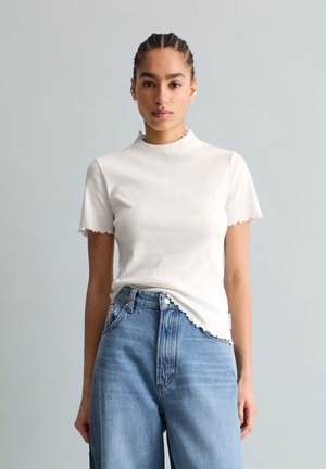 STRETCH SLIM - T-shirt basique - silky white