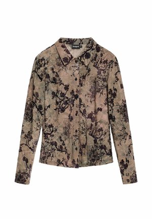 Desigual, PRINTED LONG SLEEVE T-SHIRT - Blusa - blue