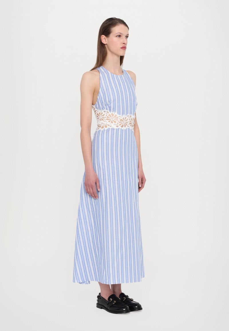 sandro ROBE - Day dress - bleu/blanc/blue - Zalando