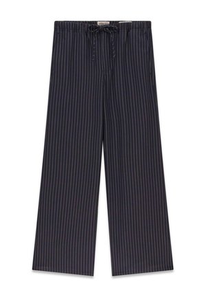 Guess, NADELSTREIFEN WIDE-LEG HOSE - Pantalon classique - dunkelblau