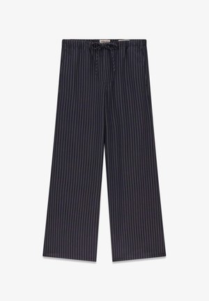 Guess, NADELSTREIFEN WIDE-LEG HOSE - Pantalon classique - dunkelblau