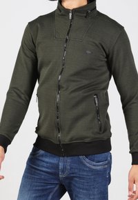Gabbiano Felpa con zip - dark green