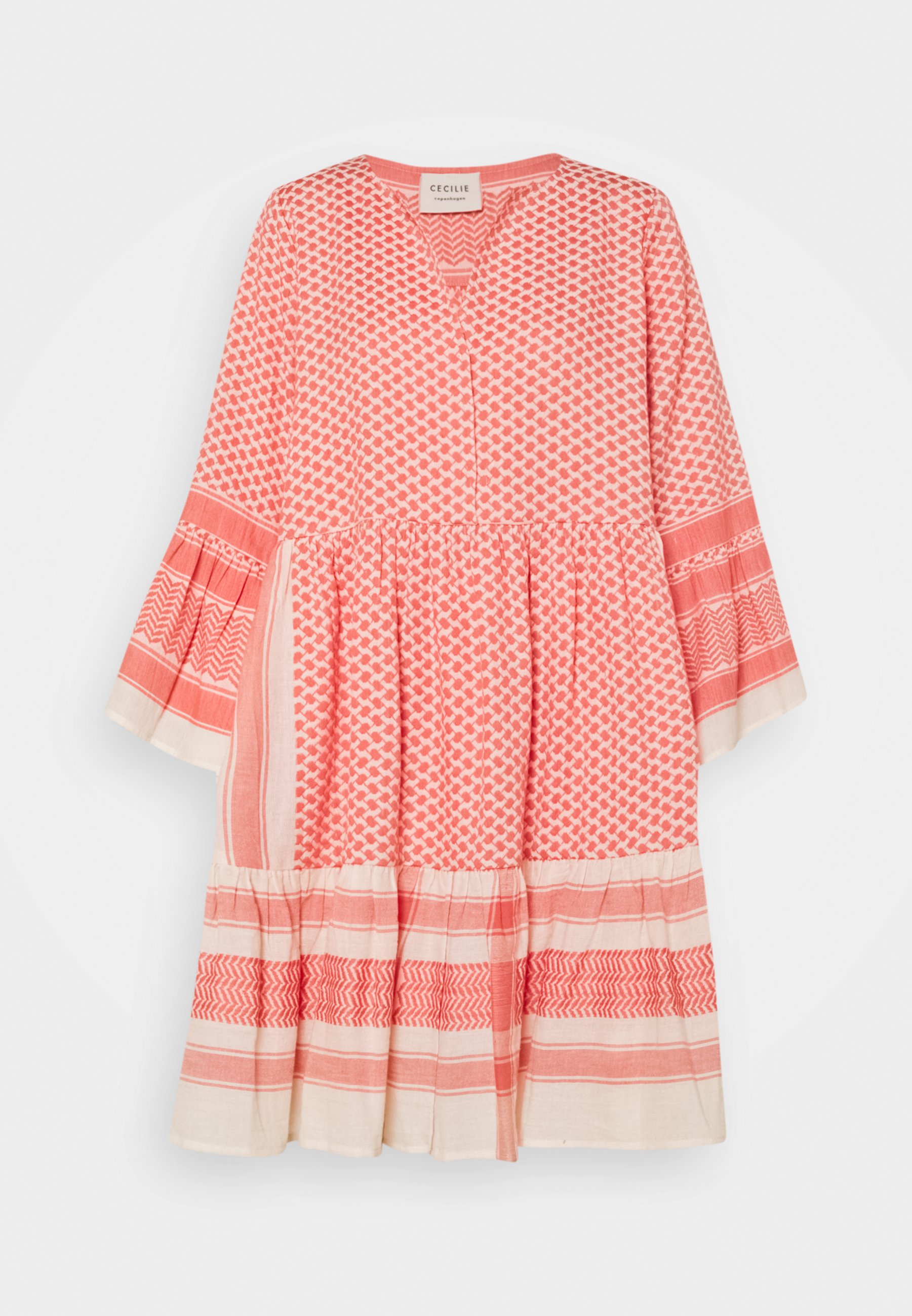 Cecilie Copenhagen Julia Freizeitkleid Dew Emberglow Rot Zalando At 