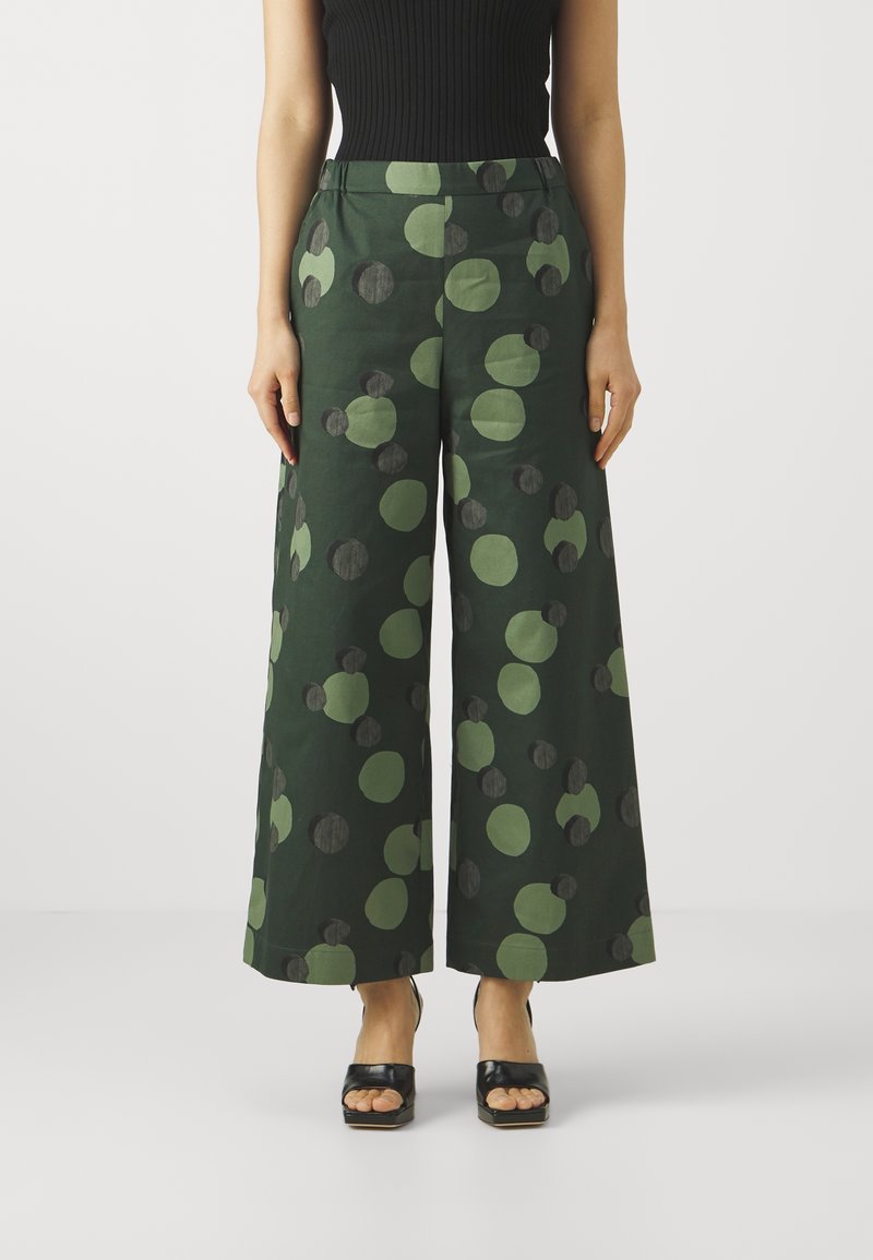 Max Mara Leisure Kalhoty - dark green