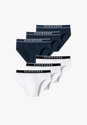 Schiesser 6-PACK - Slip - weiss navy