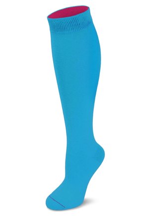 KNEE HIGH SOCKS BI-COLOR - Kniestrümpfe - türkis/beere