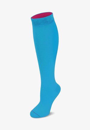 KNEE HIGH SOCKS BI-COLOR - Kniestrümpfe - türkis/beere
