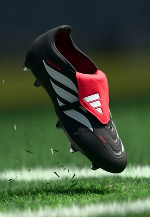 PREDATOR LEAGUE FOLD OVER TONGUE SOFT GROUND - Fotballsko for mykt underlag - core black/footwear white/lucid red