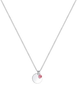 BIRTHSTONE APRIL - Halsband - silver-coloured/pink