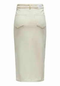 ONLY SIRI FRONT SLIT - Puzdrová sukňa - ecru