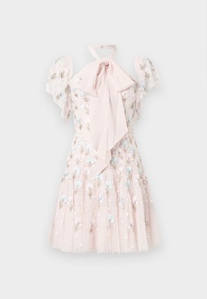 DANDELION DITSY HALTER NECK MICRO MINI DRESS - Rochie cocktail/Rochie petrecere - seashell