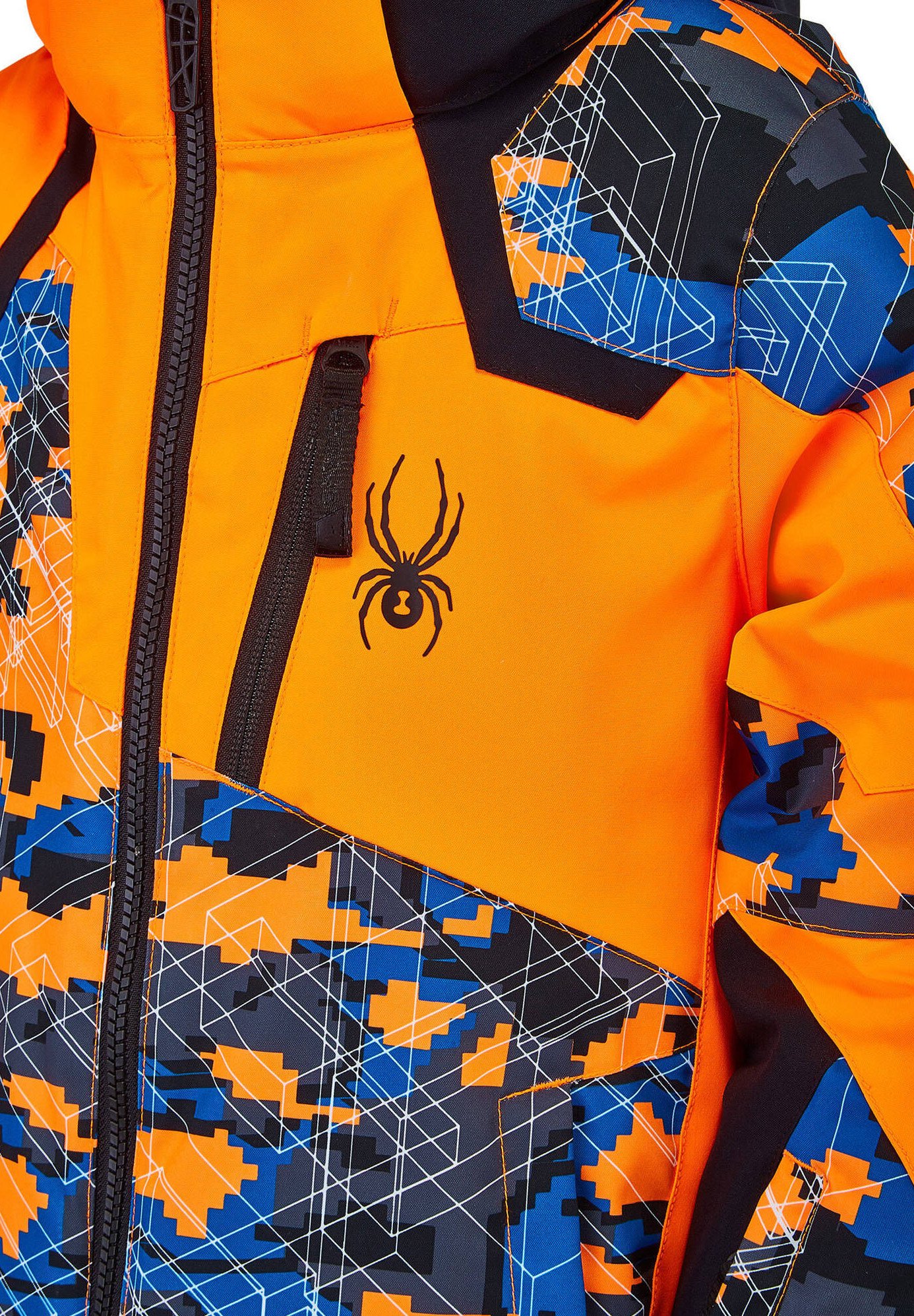 spyder jacket orange