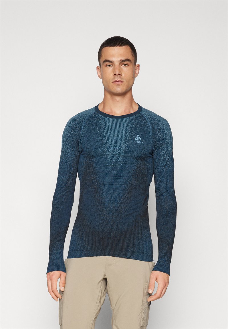 ODLO BL TOP CREW NECK PERFORMANCE WARM BLACKCOMB - Apakškrekls - provincial blue