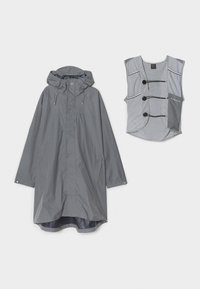 LATITUDE FLIGHT VEST PONCHO 2-IN-1 - Regnjakke / vandafvisende jakker - cement