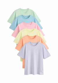 Vald, blue mint green pink light pink purple yellow