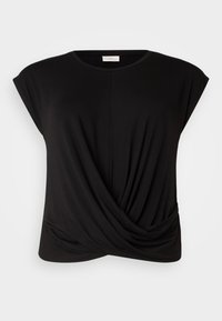 CARANDREA DRAPY DETAIL  - Print T-shirt - black