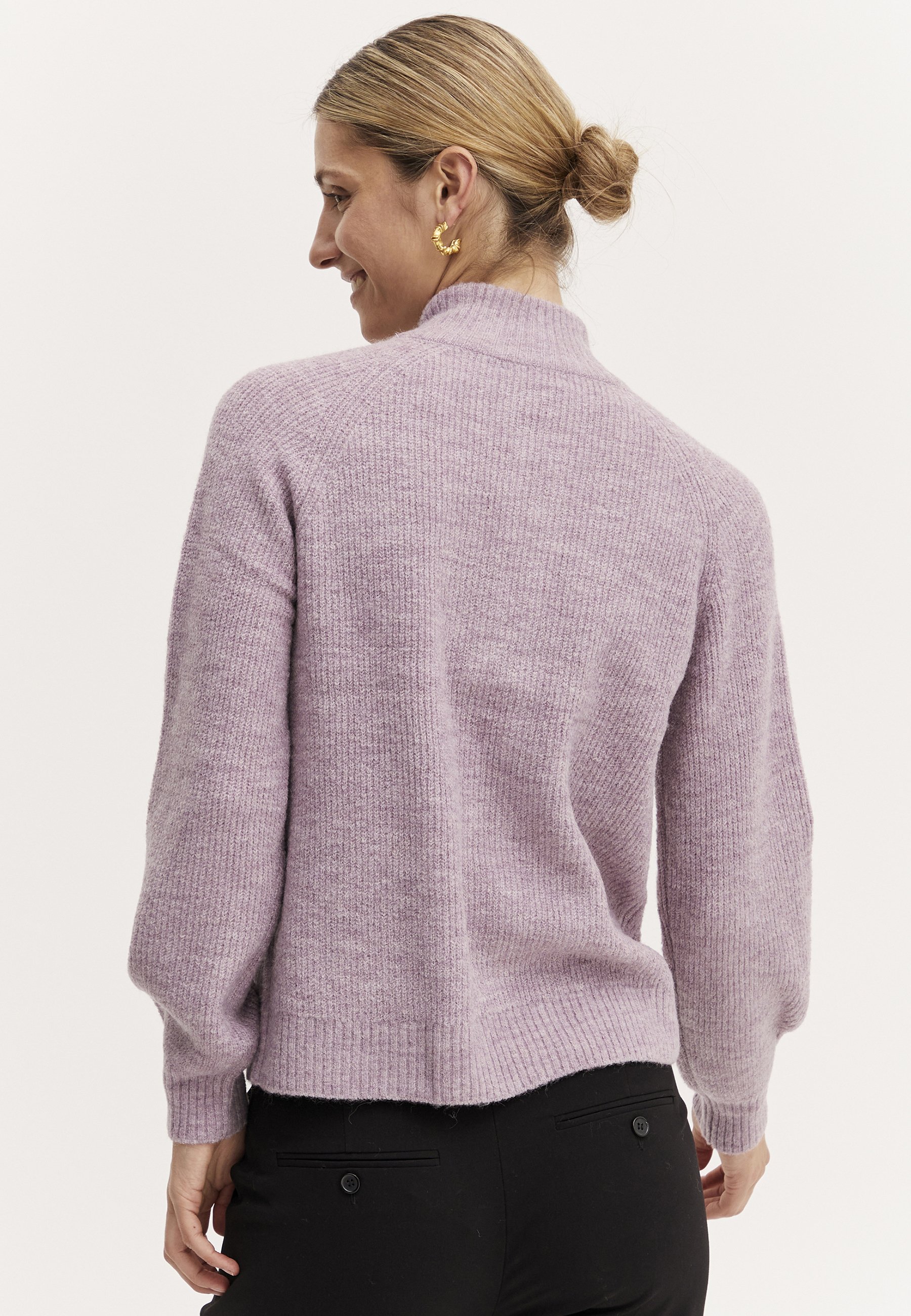 b.young BYMARTINE - Cardigan - orchid haze melange/lilla