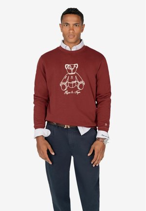 FLUFFY BEAR - Sudadera - burgundy