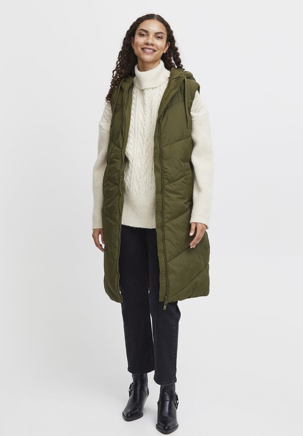 BYBomina - Waistcoat - dark olive3